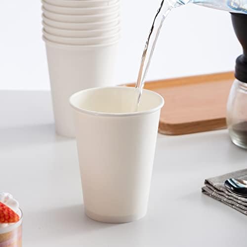 כוסות קפה מנייר ראסטופ 12 עוז [500 מארז], כוסות נייר חד פעמיות, כוסות קפה חמות, אידיאליות לקפה, משקאות